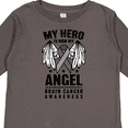 thumbnail image 4 of Inktastic My Hero is Now My Angel Brain Cancer Awareness Boys or Girls Long Sleeve Toddler T-Shirt, 4 of 5