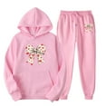 thumbnail image 4 of Women's Valentine's Day 2 Piece Sweatsuit - Funny Bow Graphic Hoodie & Jogger Pants Athletic Trackset, 4 of 4