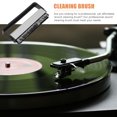 thumbnail image 2 of 1Pc LP Cleaning Brush Vinyl Record Cleaner Turntable CD Album (Black Silver), 2 of 8