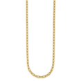 thumbnail image 2 of Auriga Fine Jewelry 14K Yellow Gold Polished 3.6mm Solid Oval Link Cable 30" Chain for Women, 2 of 6