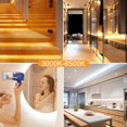 thumbnail image 3 of Tendist Blanco LED Tira de Luces 3000K-6500K Regulable, Inteligente Tira de Luz Compatible con Alexa, 24V WiFi Cinta LED con APP y RF Remoto, Gabinete Iluminaci&oacute;n para Habitaci&oacute;n, 3 of 8
