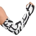 thumbnail image 2 of ALAZA Cute Alphabets UV Sun Protection Arm Sleeves UPF 50+ Compression Cooling Sleeve 1 Pair, 2 of 7