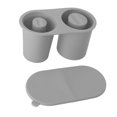 thumbnail image 1 of Cylinder Shape Silicone Ice  Tray with Lid for 30oz 40oz Cup, Easy Release  for Cocktail Tea Coffee, 1 of 8