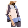 thumbnail image 3 of ANNE KLEIN Womens Gray Color Block Kimono Sleeve Jewel Neck Top Size: XS, 3 of 4