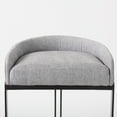 thumbnail image 6 of Light Gray Bar Stool with Black Metal Base, 6 of 8