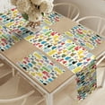 thumbnail image 2 of Ambesonne Cartoon Table Runner & Placemats, Style Car Traffic, Placemat 4 pcs + Runner 12"x72", Cream and Multicolor, 2 of 2