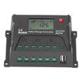 thumbnail image 1 of Controlador de carga solar PWM, 12V/24V, reconocimiento automático 10A IP30, impermeable, negro para RVs Yachts, 1 of 5