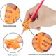 thumbnail image 3 of 16-pack pen grips for children's handwriting, pen grip trainer for kids, school supplies, 3 of 5