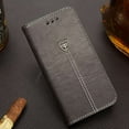 thumbnail image 1 of Luxury Magnetic Flip Cover Stand Wallet Leather Case For iPhone 12 Pro Max (Gray), 1 of 7