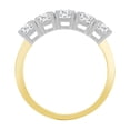 thumbnail image 2 of 18ct 2 Colour Gold Jewelco London Diamond 5 Stone Pentalogy Eternity Ring 2.5mm, 2 of 5
