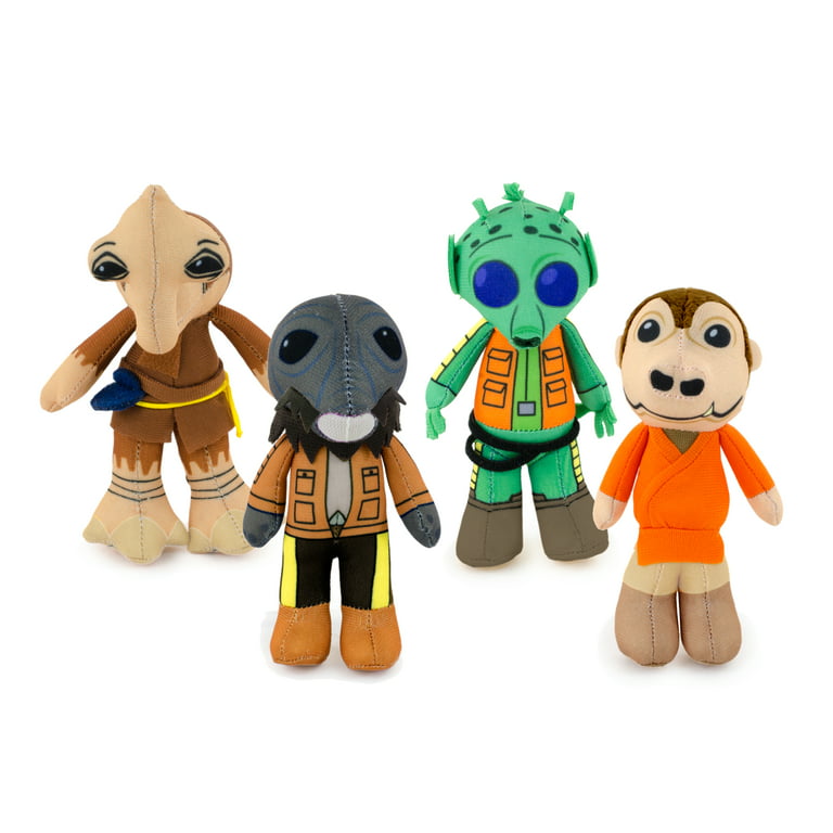 Desanimarse Remontarse como eso Star Wars Mos Eisley Cantina Mini Plush Kids Toy, 4 Pack - Walmart.com