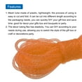 thumbnail image 3 of Uxcell 26 Yards Mesh Tube 3/8 Inch Decor Tubing Flex for Wreath,DIY Craft Orange Silver, 3 of 3