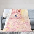 thumbnail image 2 of Jigglypuff Blanket, Soft Flannel Throw Cozy Flannel Blankets Travel Throw Blanket Super Soft Lightweight Bedding Lap Chair Sofa for Adults Kids Teens 60"X50", 2 of 9