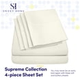 thumbnail image 2 of Sábanas Sweet Home Collection 1500 Supreme Twin Ivory, 2 of 7