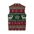 thumbnail image 6 of Dwelliawo Christmas Men's Sweater Vest Casual Knit Ribbed Pullovers Sweater Formal Sleeveless Xmas V Neck Sweaters Fashion Cable Fall Winter Vest Top Dark Green 4XL, 6 of 7