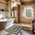 thumbnail image 1 of Homespice Flint Hill Gray Rectangular Braided Rugs 27x45 Small bathroom rug for a Rustic Charm, 1 of 8