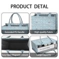 thumbnail image 4 of Large Capacity Tote Bag,Blue Christmas Tree Pattern Handbag Fashion Luxury Tote Bag,15.7"x13"x 5.1" Inches,Laptop Compatible, 4 of 6