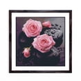 thumbnail image 3 of Roses and Black Stone 5D Diamond Art Painting by Number Kits for Adults DIY Paint with Full Drill Round Diamond Gems Painting Art Craft for Home Wall Decoration 15.8x15.8in, 3 of 7