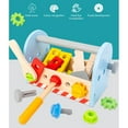 thumbnail image 4 of Wooden DIY Tool Sets Pretend Tool Set Screw And Nut Disassembly Solid Wood MDF Toys For Kids, 4 of 8