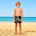 thumbnail image 4 of Piuwrlz Boy Swim Shorts for Boys Swimming Trunks Solid Color Single Piece Short Trousers Black Size 5 Years, 4 of 9