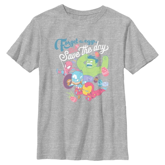 Boys Marvel Forget the Eggs Save the Day T Shirt