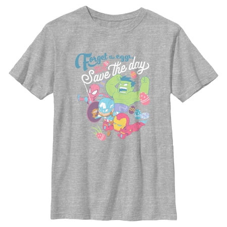 Boys Marvel Forget the Eggs Save the Day T Shirt