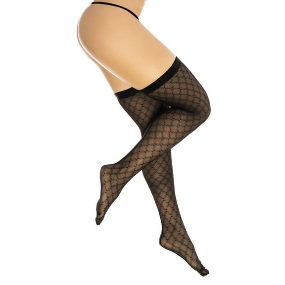 Mapale 1112 Diamond Mesh Thigh High