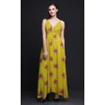 thumbnail image 2 of Bimba Floral Ladies Printed Resort Maxi DrawstringÂ&nbsp;DressÂ&nbsp;Spaghetti Strap Beach Wear-Large, 2 of 6