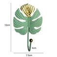 thumbnail image 6 of Leaf Shape Hooks Holder Coat Hat Scarf Towel Hanger Cabinet Home 01, 6 of 7