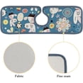 thumbnail image 5 of 2 Pcs SKYSONIC Faucet Absorbent Mat Flower and Easter Rabbits Washable Counter Drying Pads Behind Faucet for Kitchen Bathroom, 5 of 7