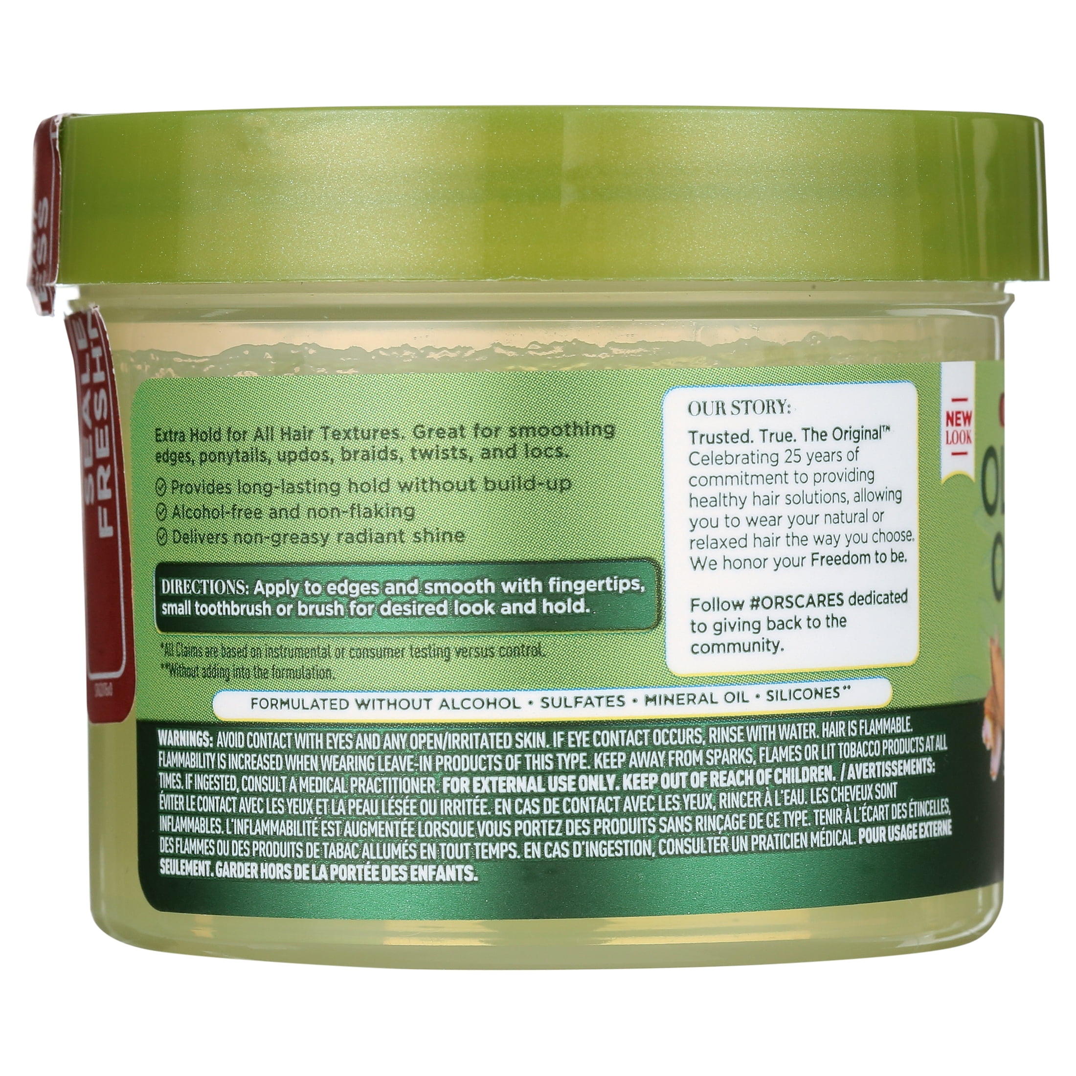 (3 pack) ORS Olive Oil Edge Control Hair Gel, Natural Hair Types, Strengthening, Unisex