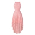 thumbnail image 3 of Robes d'Été pour Femmes Mode Femmes Col Rond Solide Vintage Élégant Midi Soirée Fermeture Éclair Sans Manches Robe de Soirée pour Femmes Élégante Élégante en Liquidation, 3 of 7
