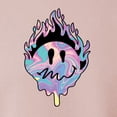 thumbnail image 6 of Wild Bobby Trippy Happy Face Unisex Crewneck Sweatshirt, 6 of 6