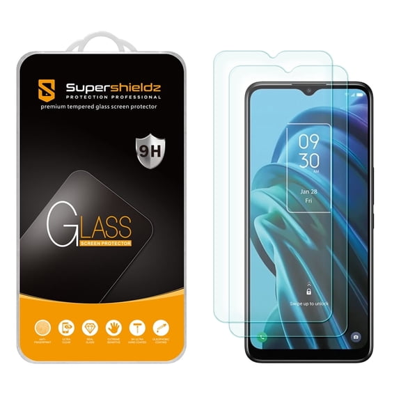 (2 Pack) Supershieldz Designed for TCL 30 XE 5G Tempered Glass Screen Protector, Anti Scratch, Bubble Free