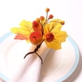 thumbnail image 2 of Kitchen Tableware Halloween Orange Pumpkin Leaf Napkin Ring Maple Leaf Napkin Buckle Autumn Fruit Red Napkin Ring, Kitchen Tableware, 2 of 6