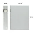 thumbnail image 6 of Bellagio-Italia CD/DVD Storage Binder - Full White - Leather - 144-Disc Capacity - Storage Organizer for DVDs, CDs, Blu Rays, & Video Games - Acid-Free Binder Organizer Sheets - 3 Pack, 6 of 6