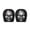 B005- Style E, variant on Universal Auto Headrest Covers, Halloween Car Decorations, Gothic Halloween Decor, Halloween Pumpkin Decorations, Stretchy Dustproof Car Headrest Covers for Spooky Vehicle Decor,