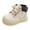 Beige, variant on UngA Toddler Boy Girl Boots Work Boots Winter Snow Boots Lace Up Side Zipper Ankle Boots Hiking Outdoor Boots Boys' Girls' Boots (Toddler/Little Kid),Size 7