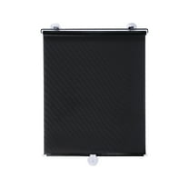 Hiroekza Sheer Curtain Stretchable Roller Blinds for Sun Protection & Heat Insulation in Home, Office, Vehicles 24 x 16 Inches Black