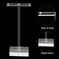 thumbnail image 3 of Earring Display Stand,2pcs Acrylic Earring Holder Earring Stands Storage Organizer Necklace T,Transparent, 3 of 5