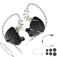 thumbnail image 1 of Audífonos KZ ZSN PRO X HIFI Bass Earbuds 3.5mm Jack Monitor para música de juegos deportivos KZ con Tres Pares de Auriculares y Cable Adaptador, 1 of 9