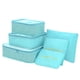 thumbnail image 1 of Bolsas de almacenamiento de viaje Paquetes de ropa Bolsas de compresión de equipaje Maleta organizadora de lavandería, Azul cielo 6 piezas Sweethay LF0127-05B, 1 of 7