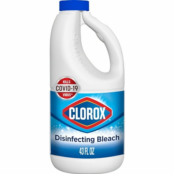 Clorox Disinfecting Bleach Regular - 43 Ounce Bottle (Pack of 11)
