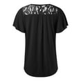 thumbnail image 7 of Summer Tops for Women Long Sleeve Tee Womens Shirt Size Small Womens Tops Running Clothes Women Shirt Workout Space Apparel Short T Long Sleeves Shirts Tee Graphic Sleeve The Black L, 7 of 7