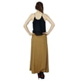 thumbnail image 4 of Bimba Women Rayon Maxi Skirt with Long 2 Slits, 4 of 5