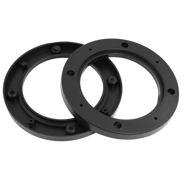 4" Altavoz de Coche Universal círculo Plástico Negro Soporte Adaptador 2Pcs