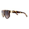 thumbnail image 4 of Hard OG Flat Top Mafia Luxury Plastic Designer Sunglasses Tortoise Brown, 4 of 4