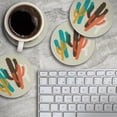 thumbnail image 4 of Thirstystone Modern Cacti 4-Pack Round Absorbent Stone Coasters, 4 of 6