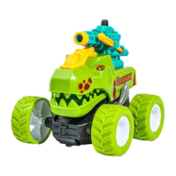 Esaierr Children Plastic Toy Car, Inertia Off-Road Vehicle, Can Launch Shells, Dinosaur Car, Battle Boy Toy
