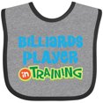 thumbnail image 3 of Inktastic Billiards Player in Training Boys or Girls Baby Bib, 3 of 4